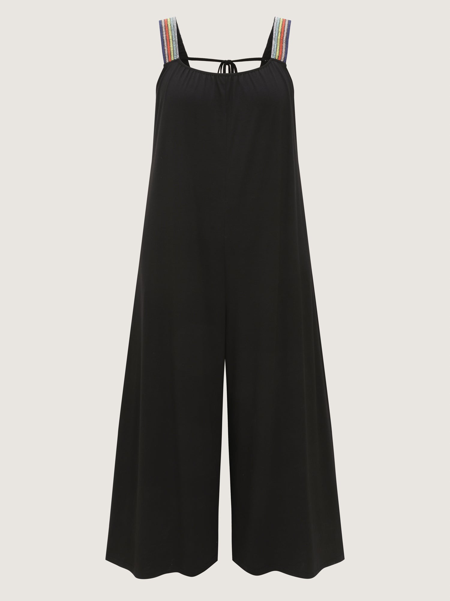 Supersoft Stretchy Colorful Straps Jumpsuit