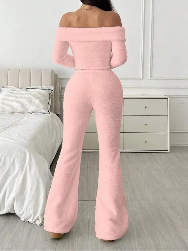 🔥Autumn and winter women's soft plush suit