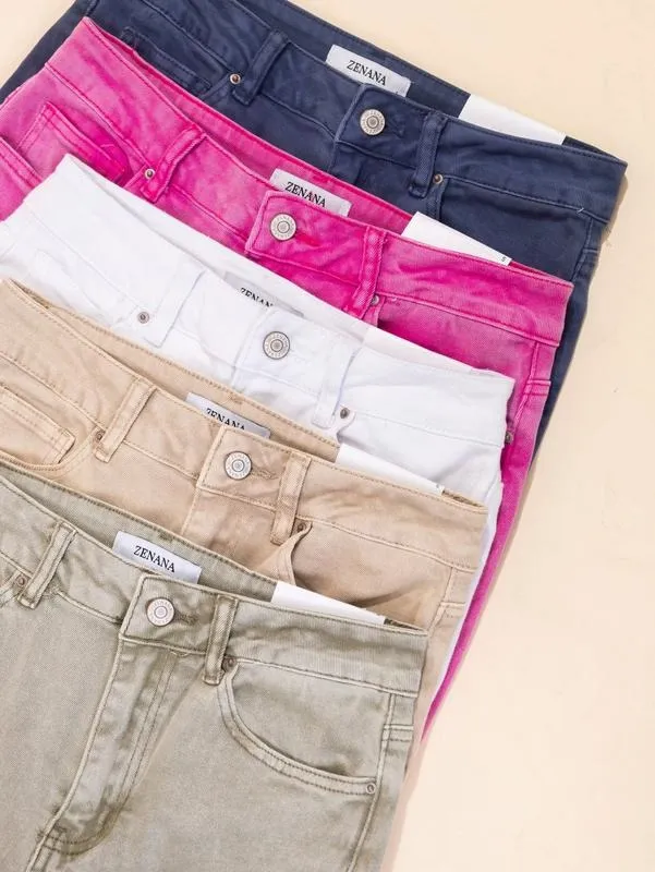 High Waisted Cropped Bootcut Pant