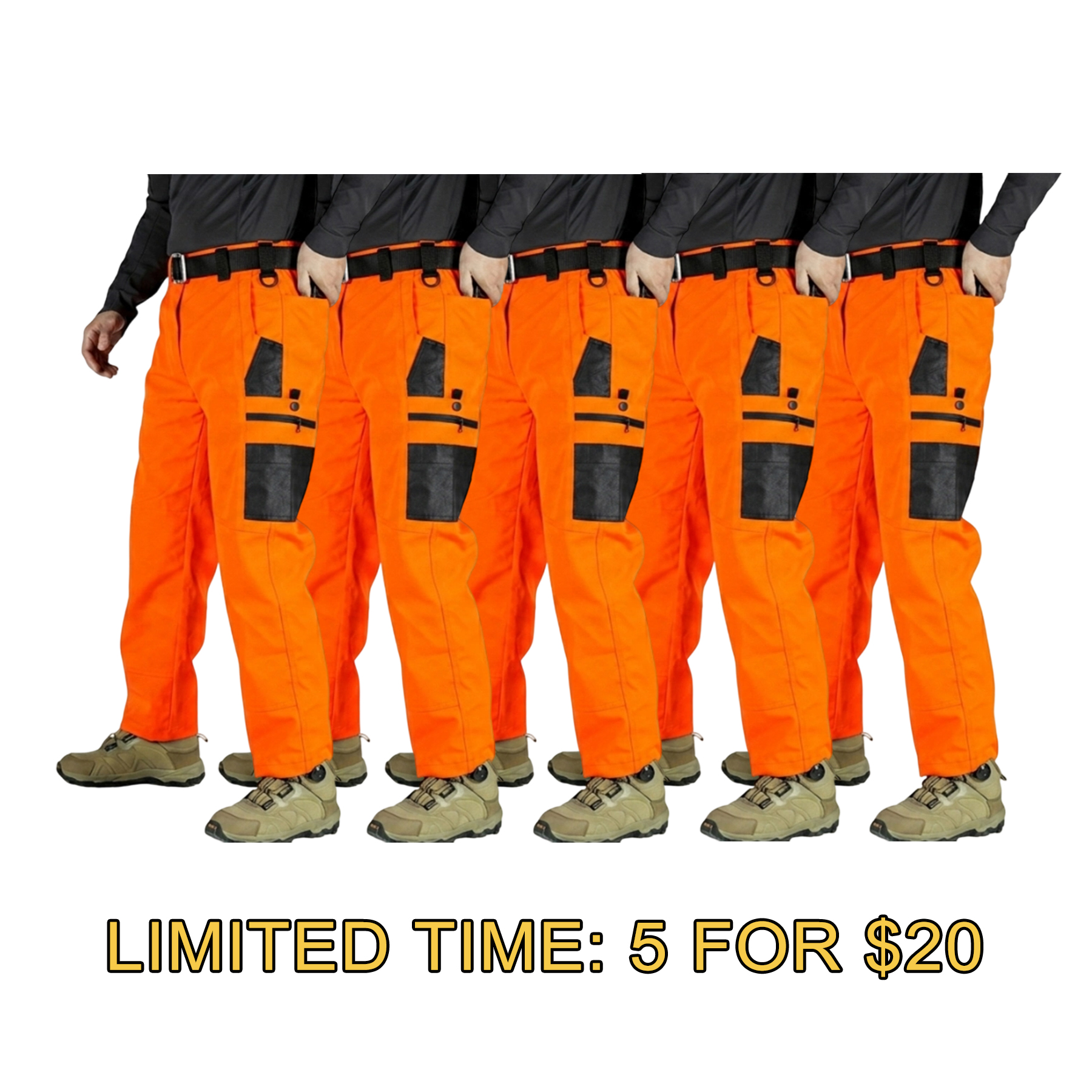 Men's Waterproof Tactical Pants – Multi-Pocket Utility Fit