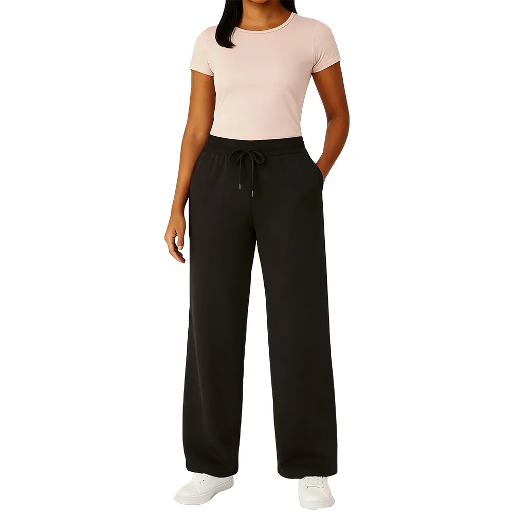 Women's Multi Pack Heavyweight Wide Leg Loose-Fit Fleece Sweatpants