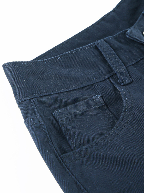 Solid Color Low Waist Flared Suit Pants