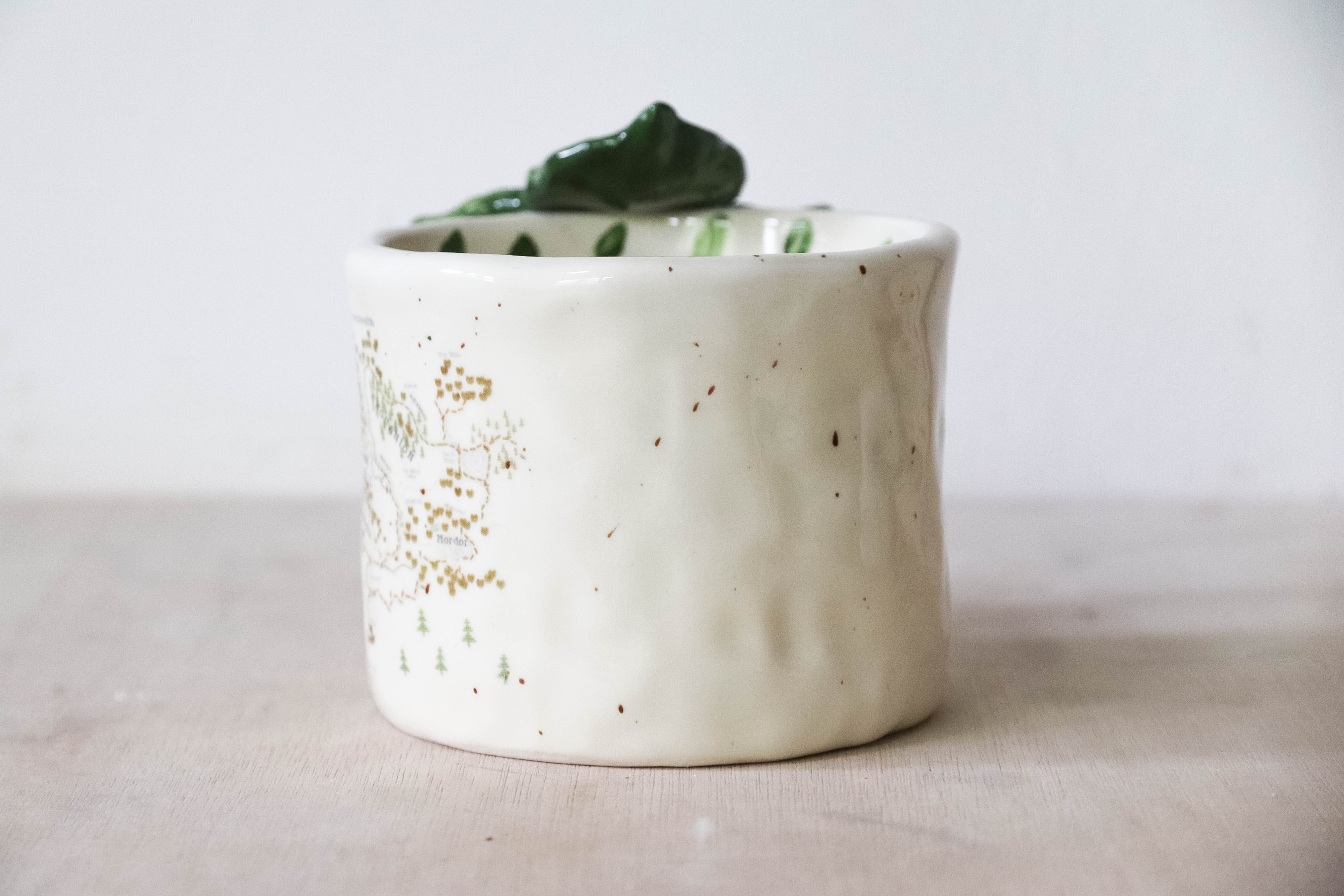 Ivy Cross Stitch Map Mug Large