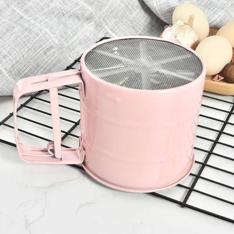 Color Glazed Stainless Steel Flour Sifter