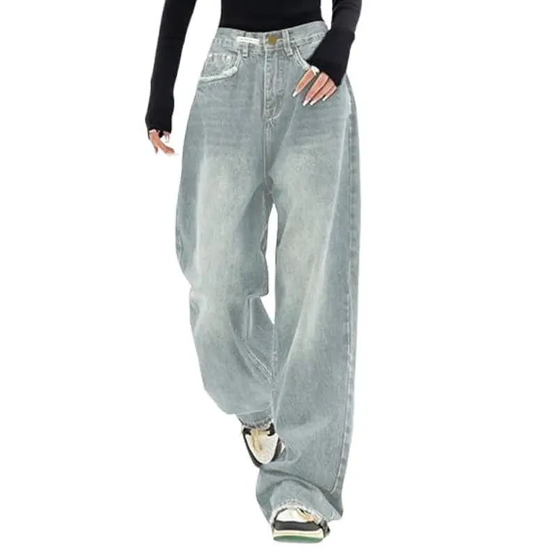 Wide Leg Baggy Jeans for Women