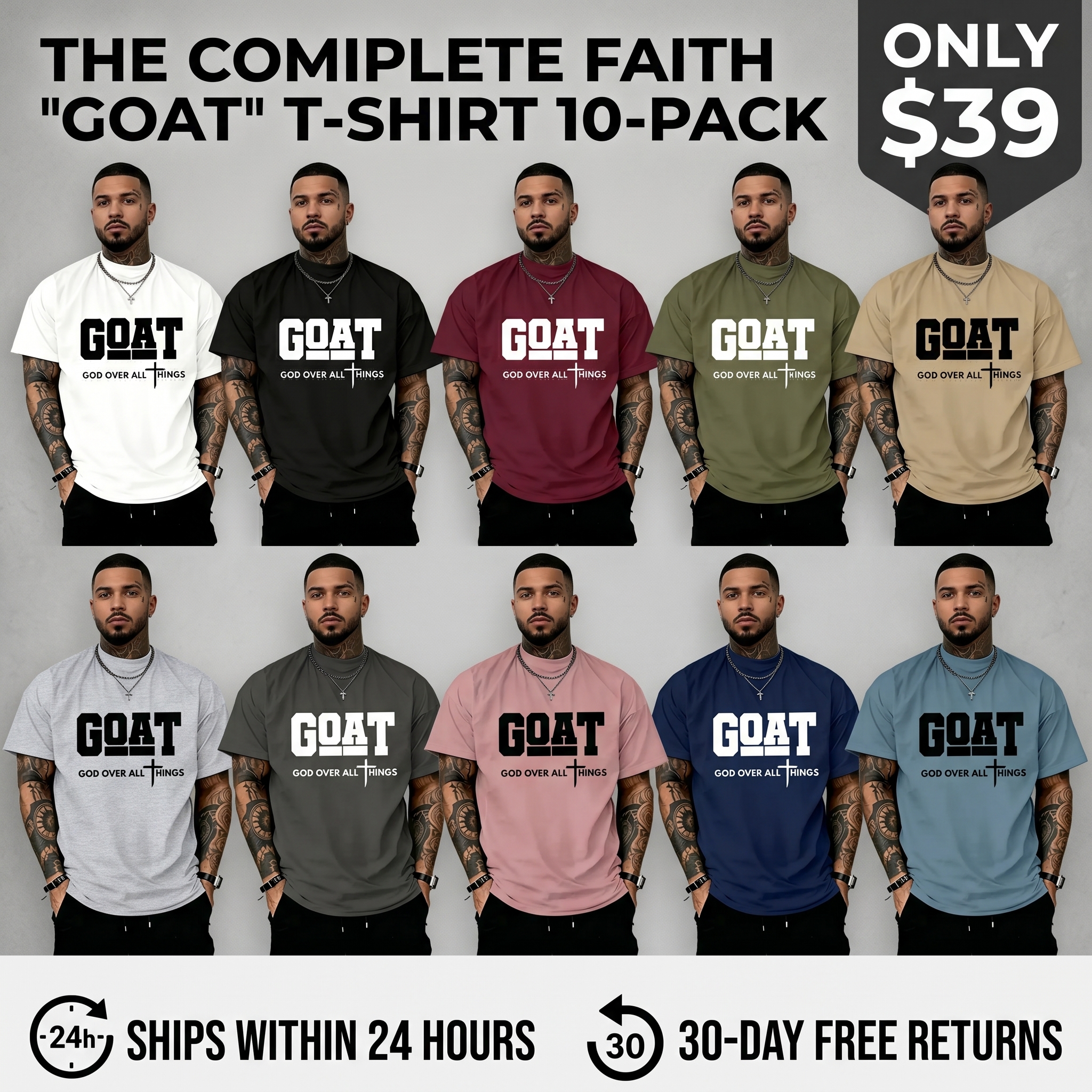 Men's Printed T-Shirt — 100% Pure Cotton, Loose-Fit, Streetwear Style, Short Sleeve