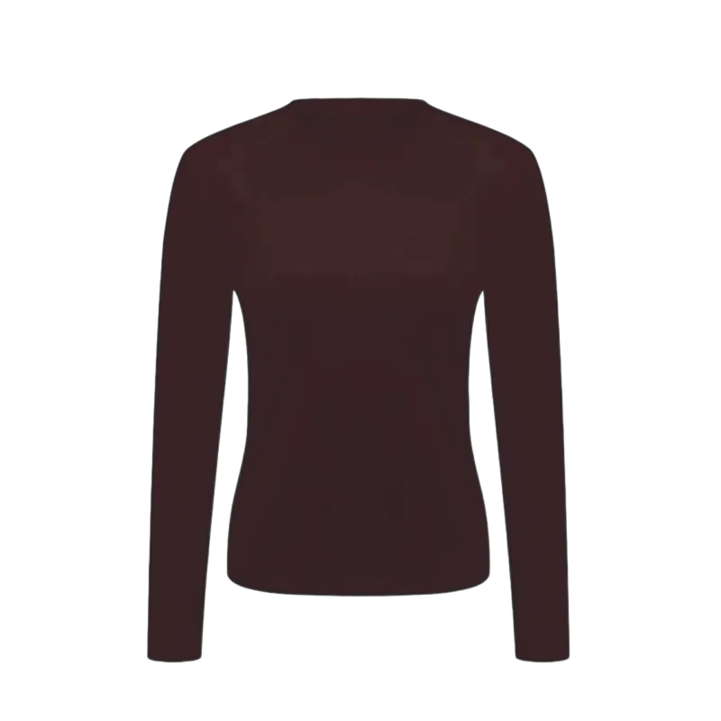 Women's Thermal Long Sleeve Top - Lightweight Warm Base Layer for Casual