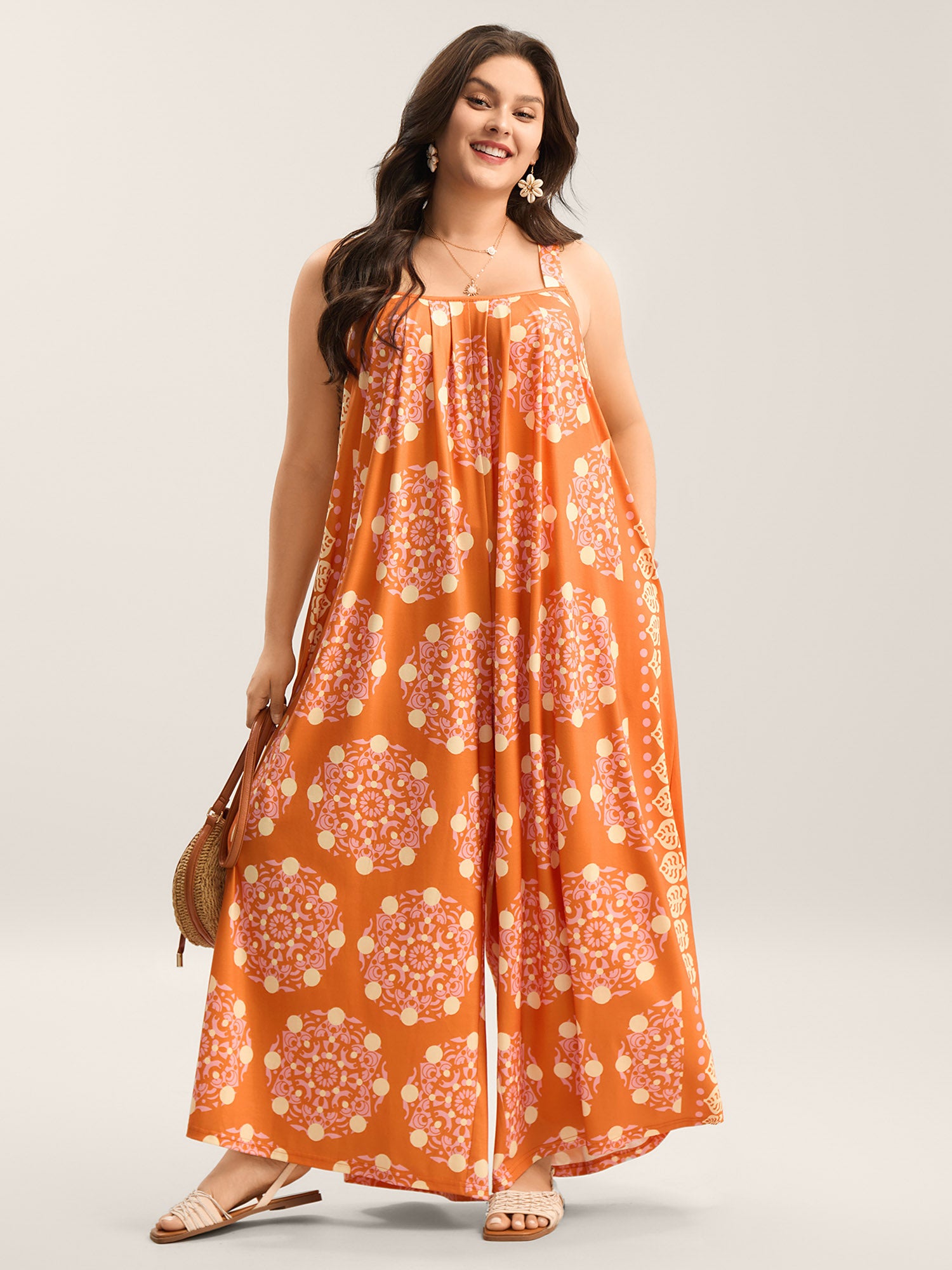 Sunkissed Stretchy Adjustable Strap Jumpsuit