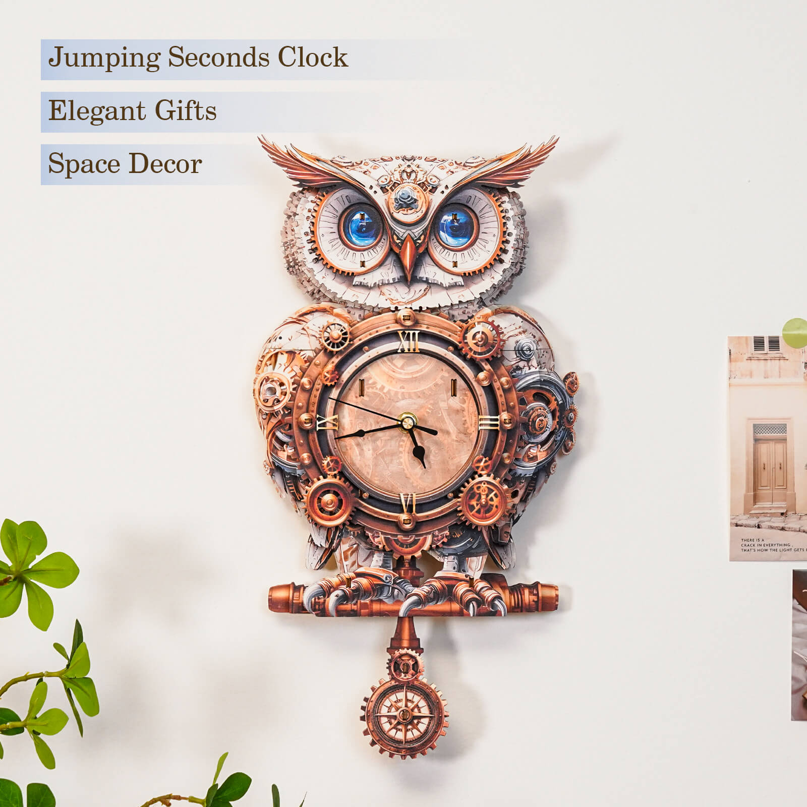 Mechanical Owl – DIY Wooden Clock , 3D Puzzle Craft Kit