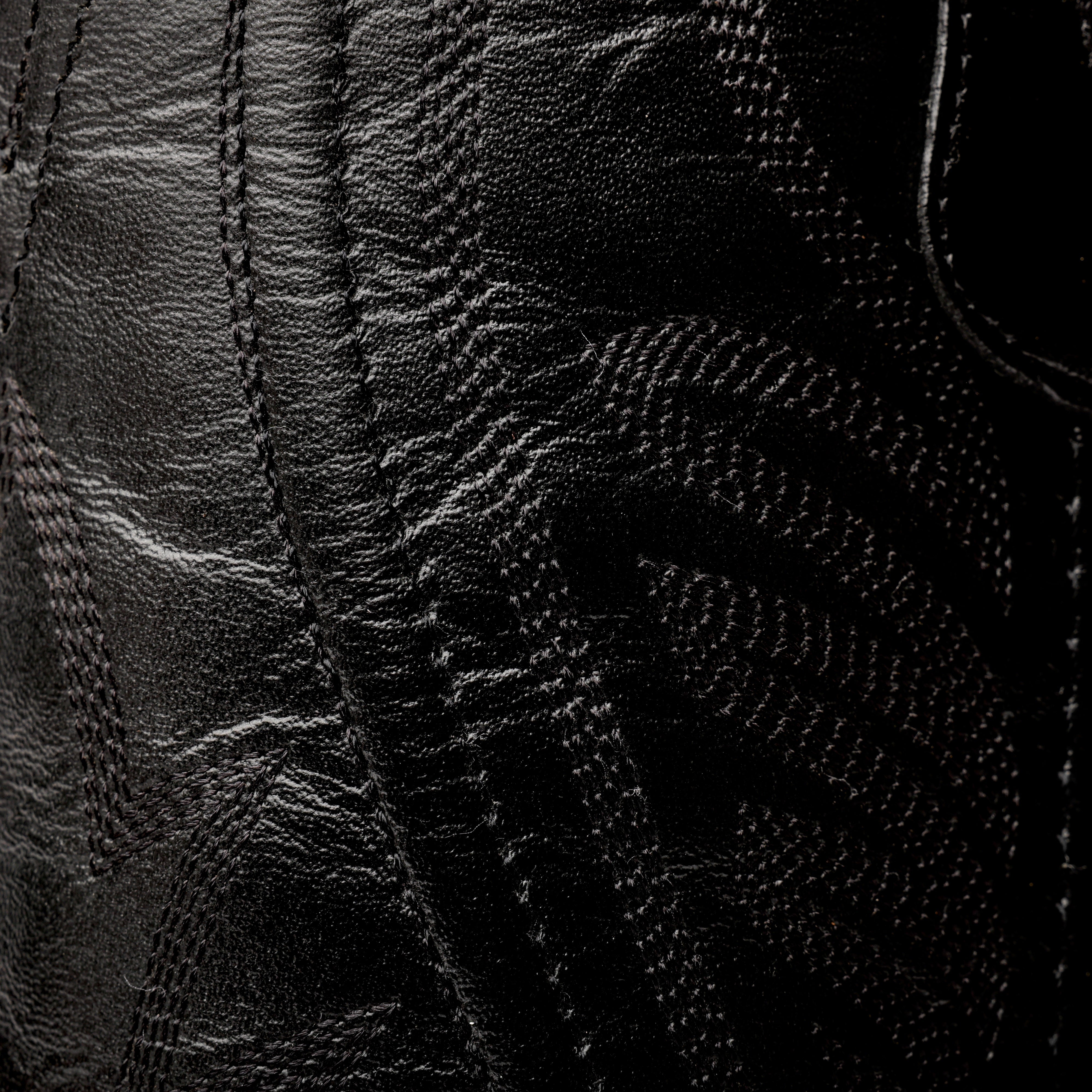 Black GENUINE Caiman Tail Boots - French Toe