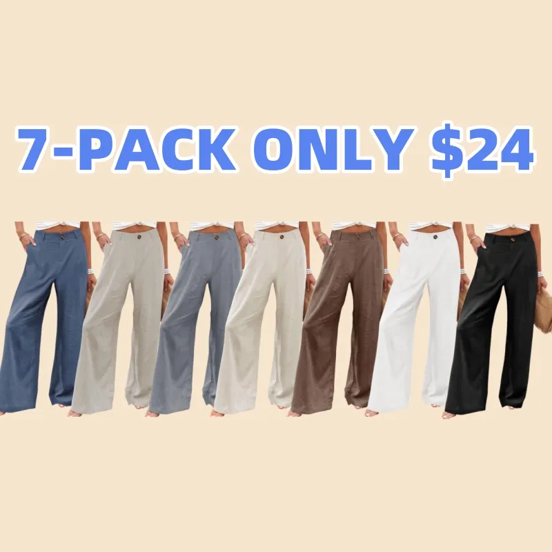 Womens Cotton Linen Pants (Just $3 Each!)