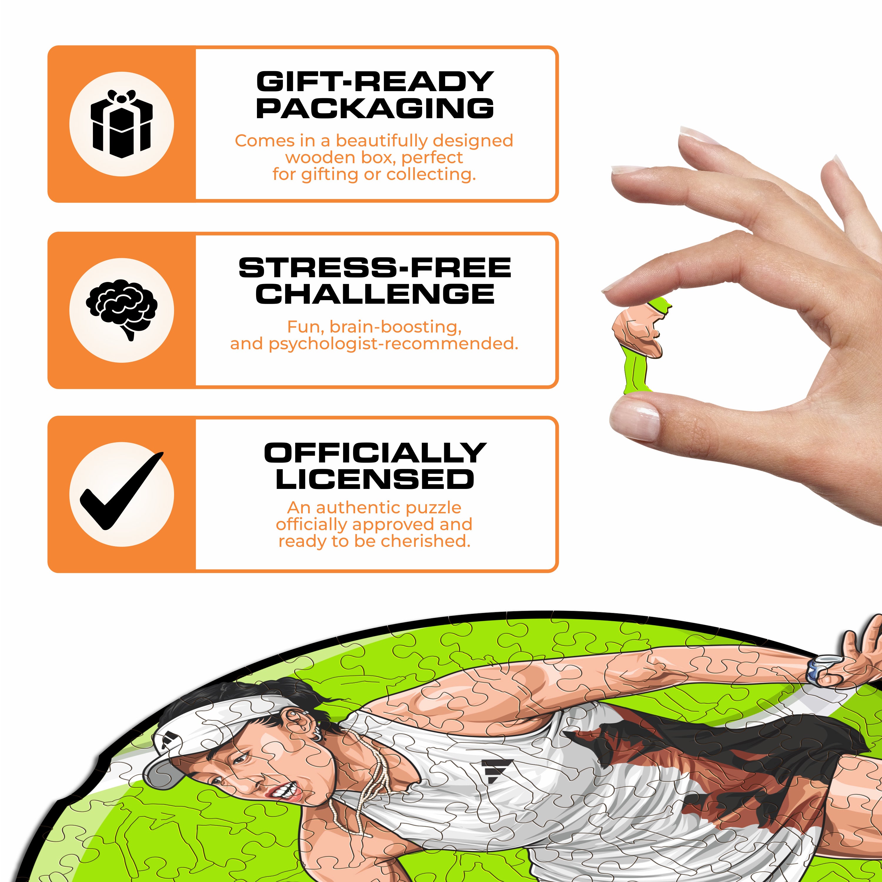 Jessica Pegula - Wooden Puzzle