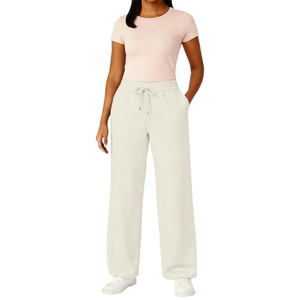 Women's Multi Pack Heavyweight Wide Leg Loose-Fit Fleece Sweatpants