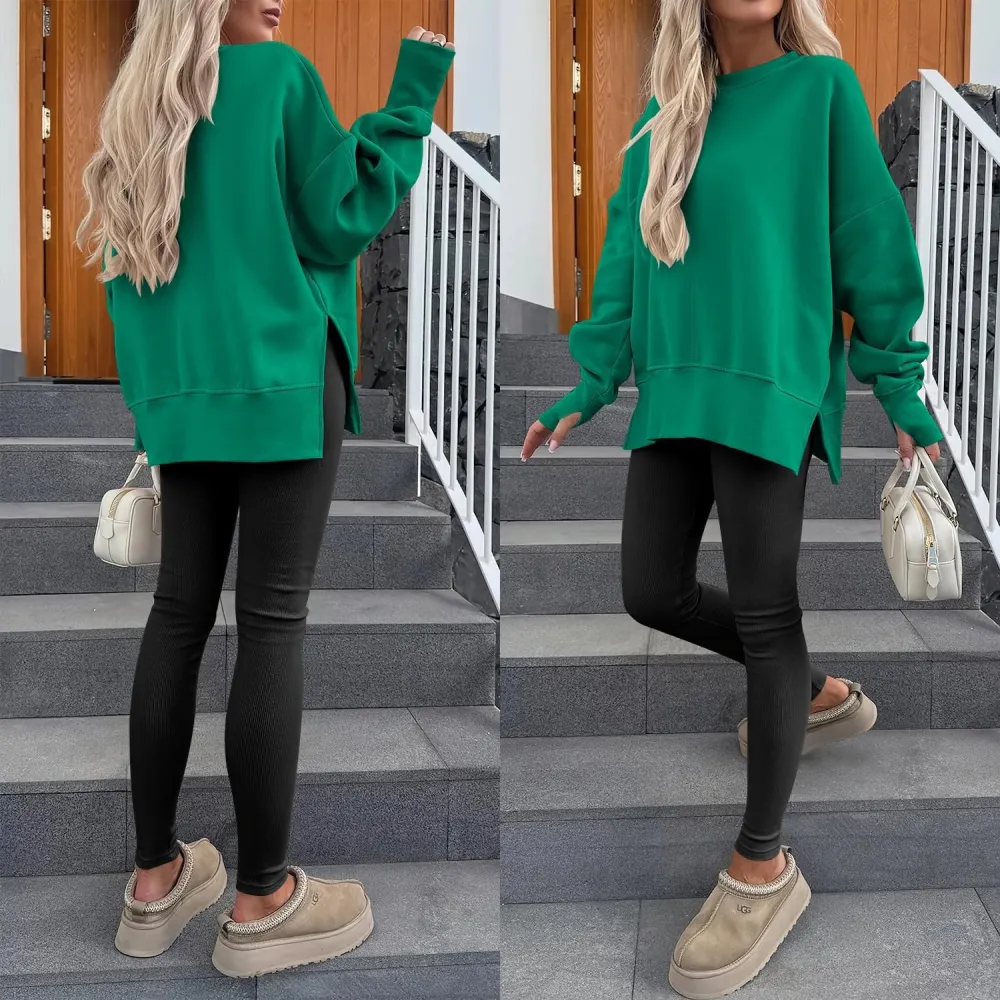 Women Oversized Sweatshirts Thumbhole Long Sleeve Hoodies Shirts