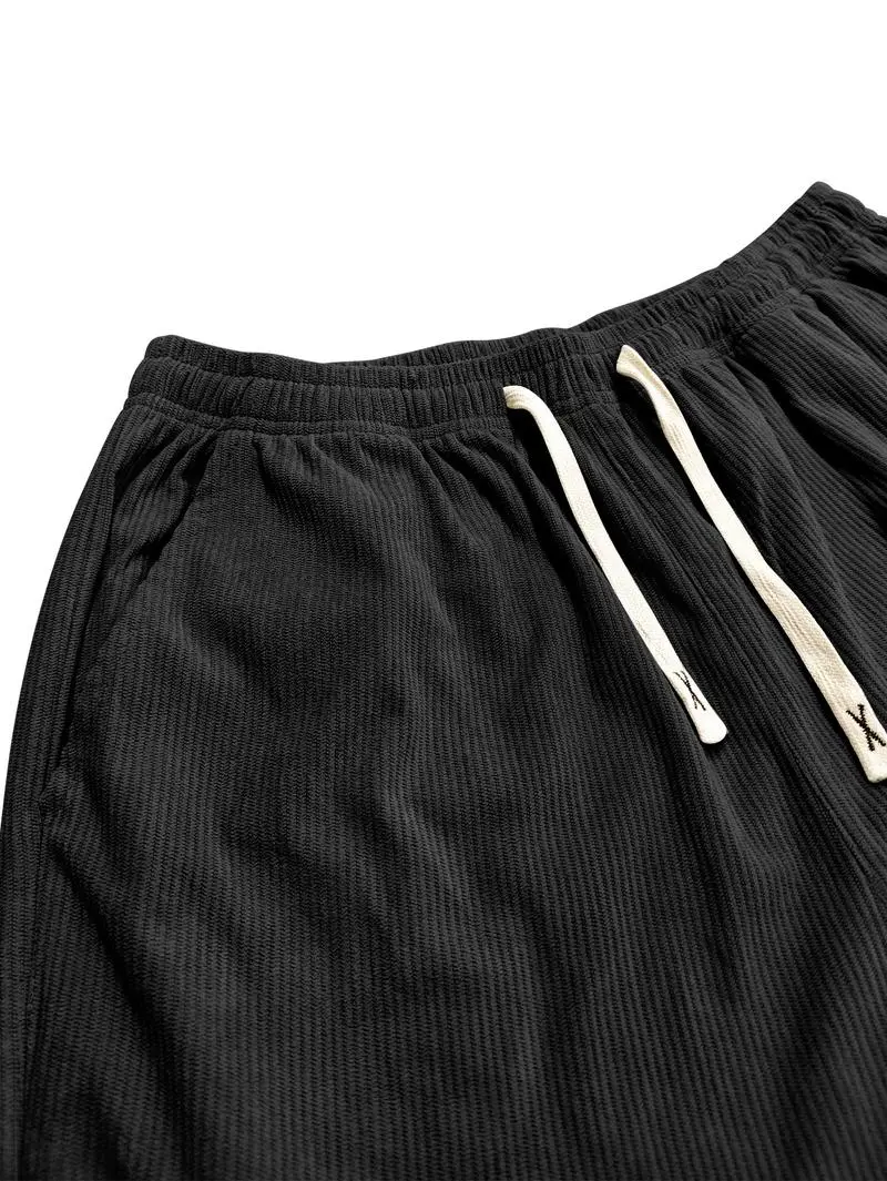 Women's Essential Corduroy Pants, Lightweight and Breathable with Back Pockets and Drawstring, Perfect for Versatile Occasions