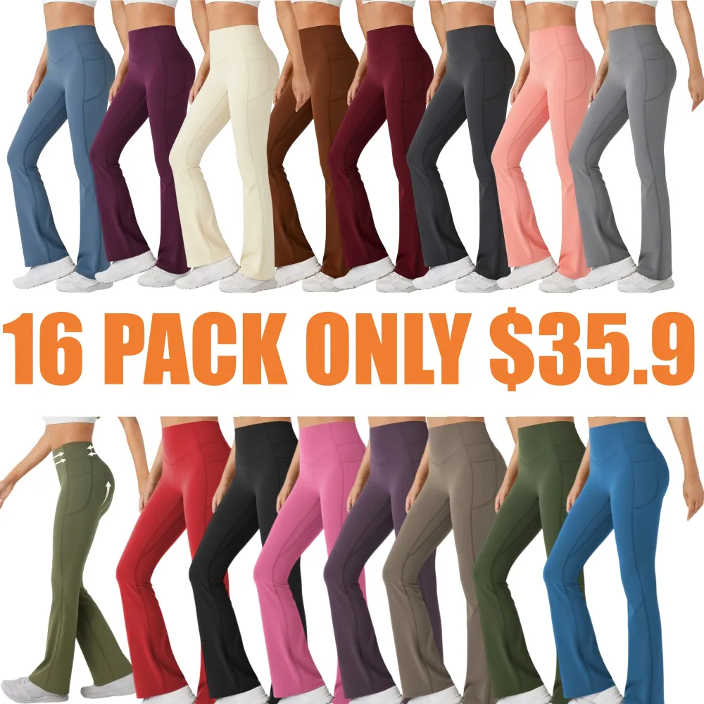 Scrunch Butt High Waist Yoga Bootcut Leggings