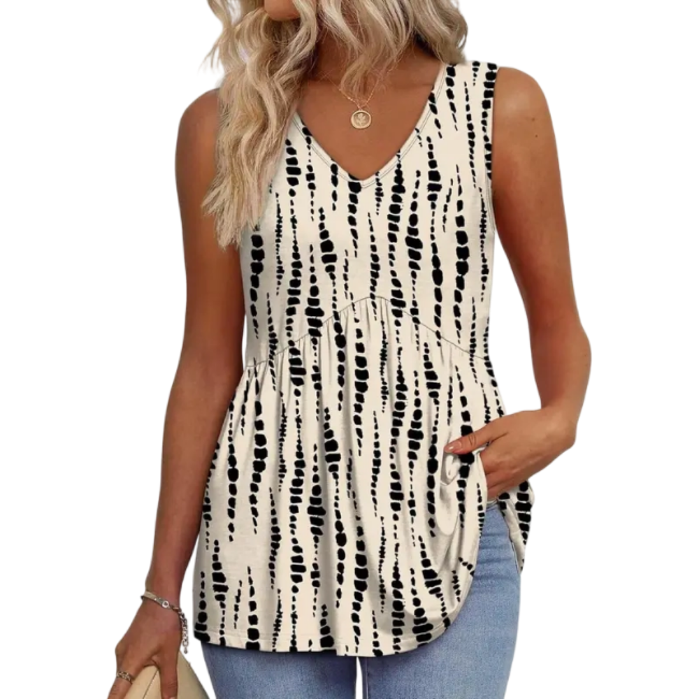 Womens Tank Tops  Flowy Peplum Tops for Women Dressy Sleeveless V Neck