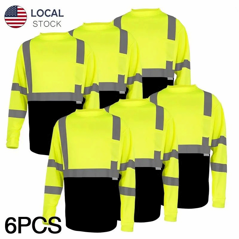 🔥Tuglow Class 3 Premium Hi-Vis Long Sleeve Hoodie - Ultimate Work Protection