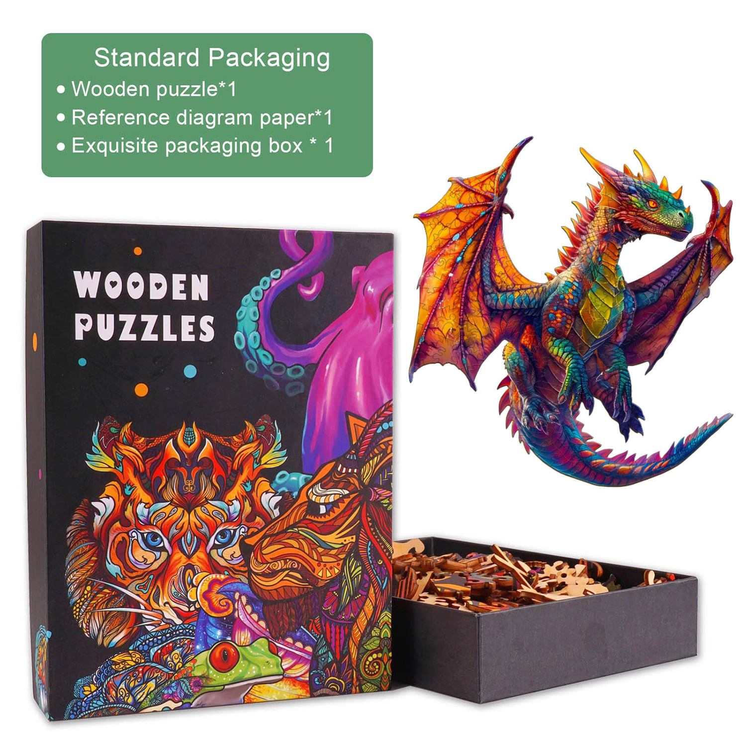 Dragon Wooden Jigsaw Puzzle