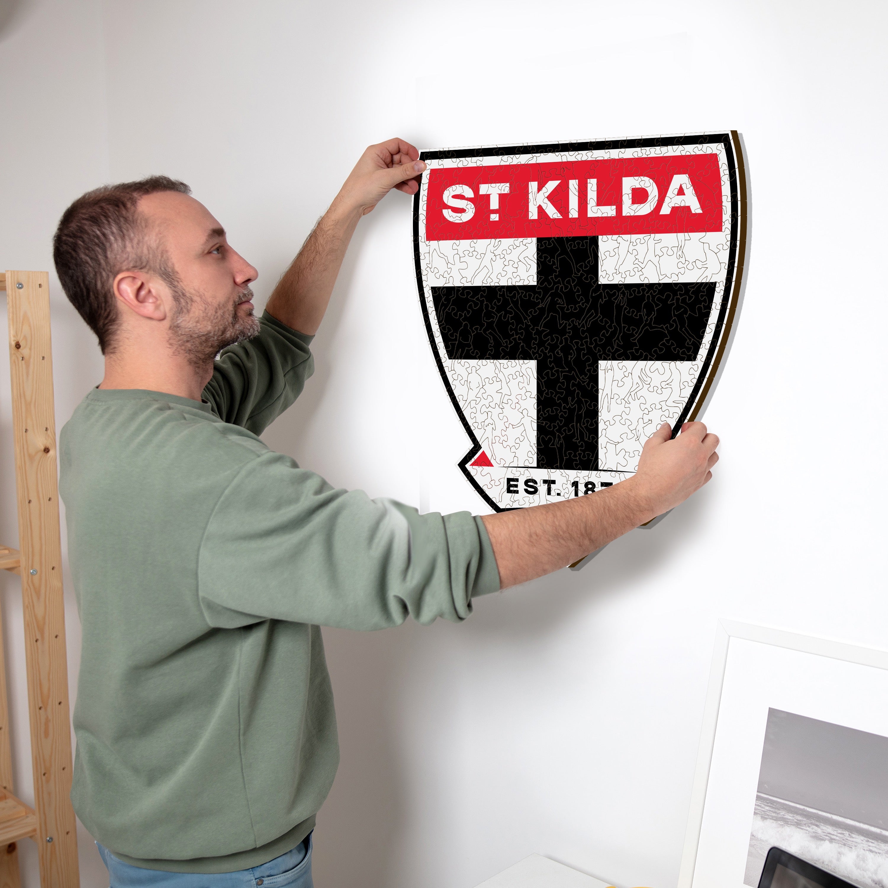 St Kilda FC Logo - Wooden Puzzle