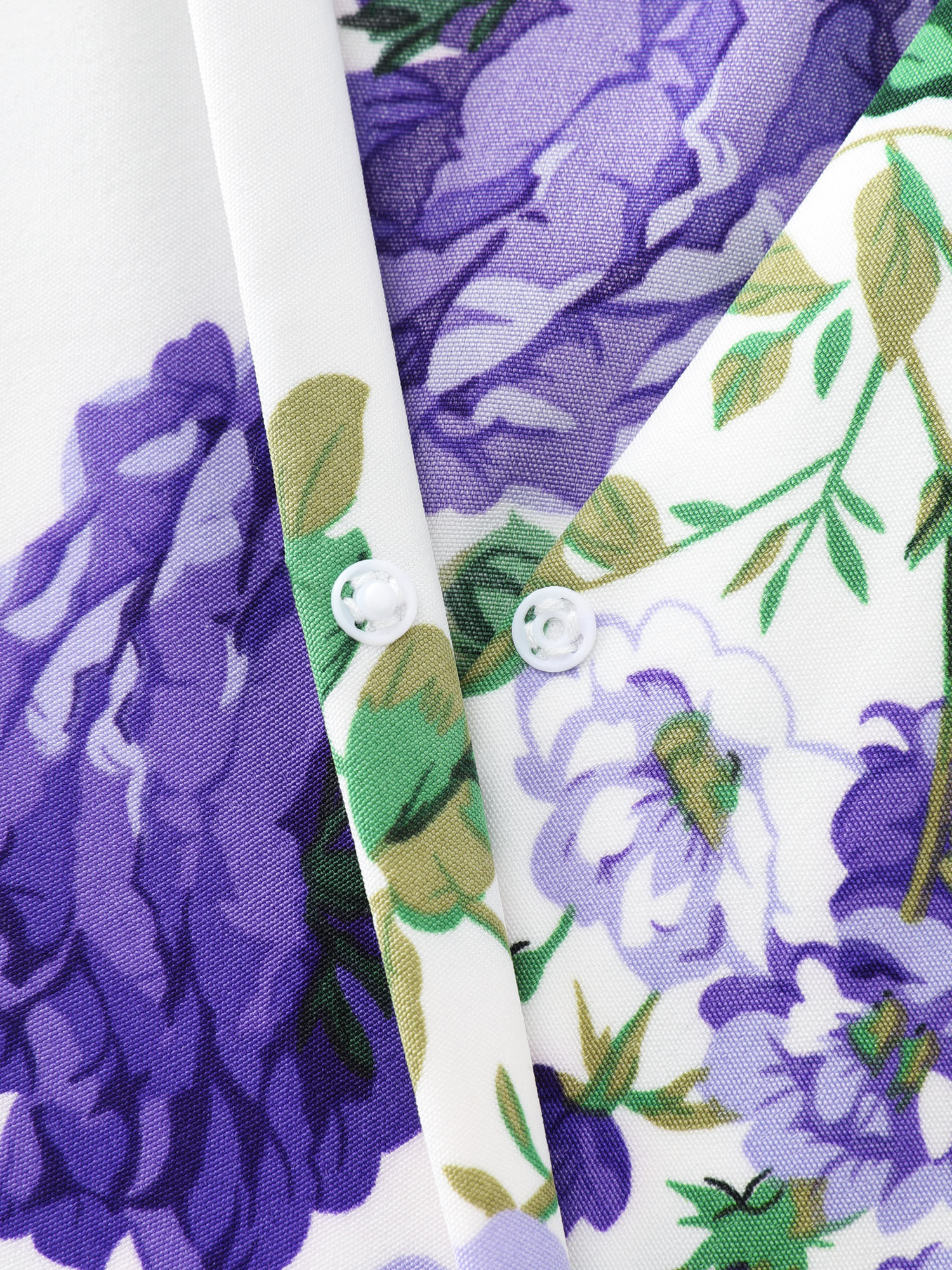 Large Floral Print Wrap Pockets Midi Dress