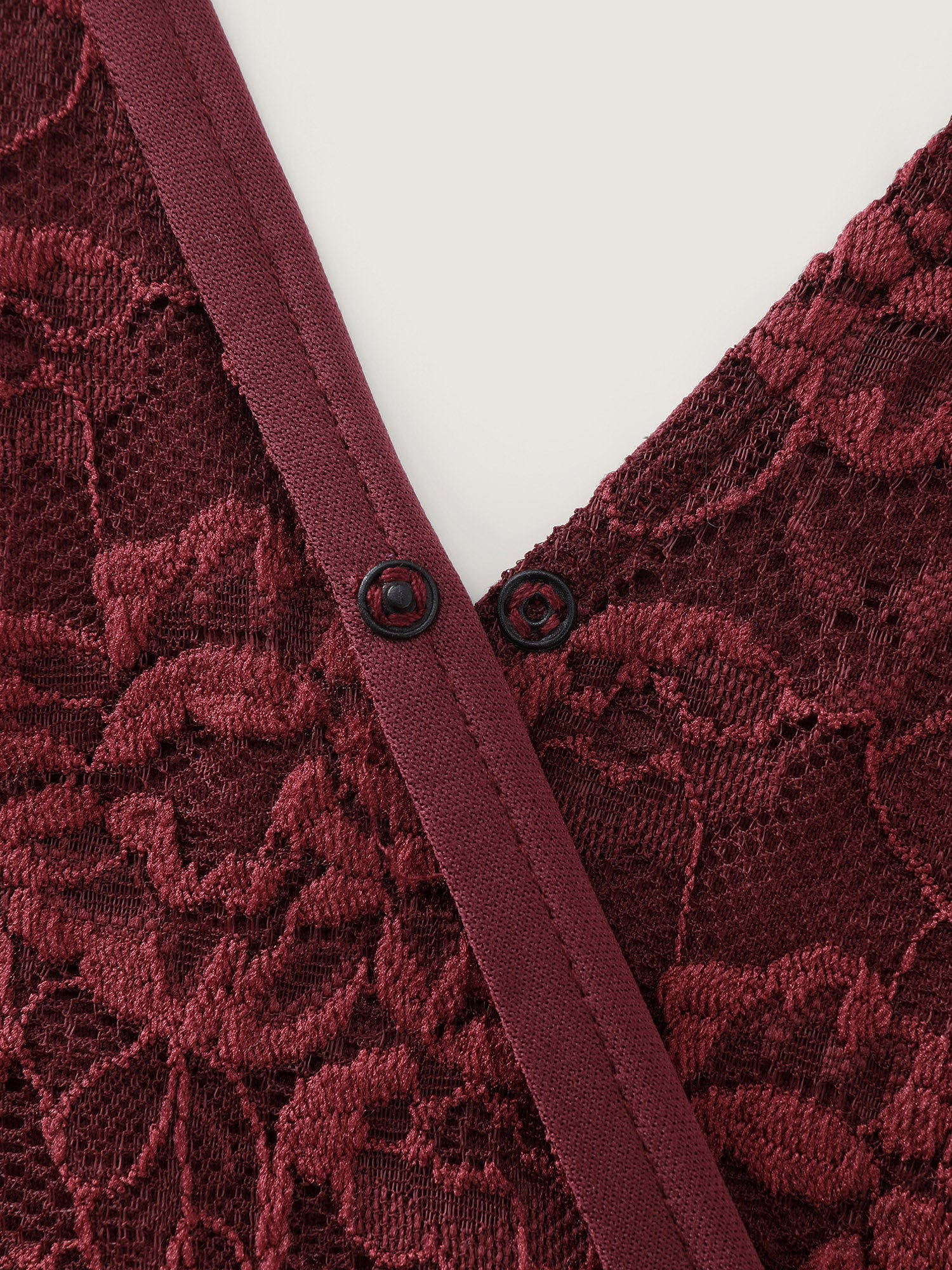 Floral Lace Ruffled Wrap Hem Midi Dress