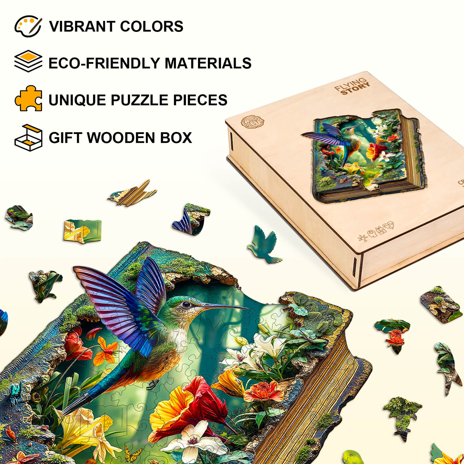 Flying Story Wooden Jigsaw Puzzle