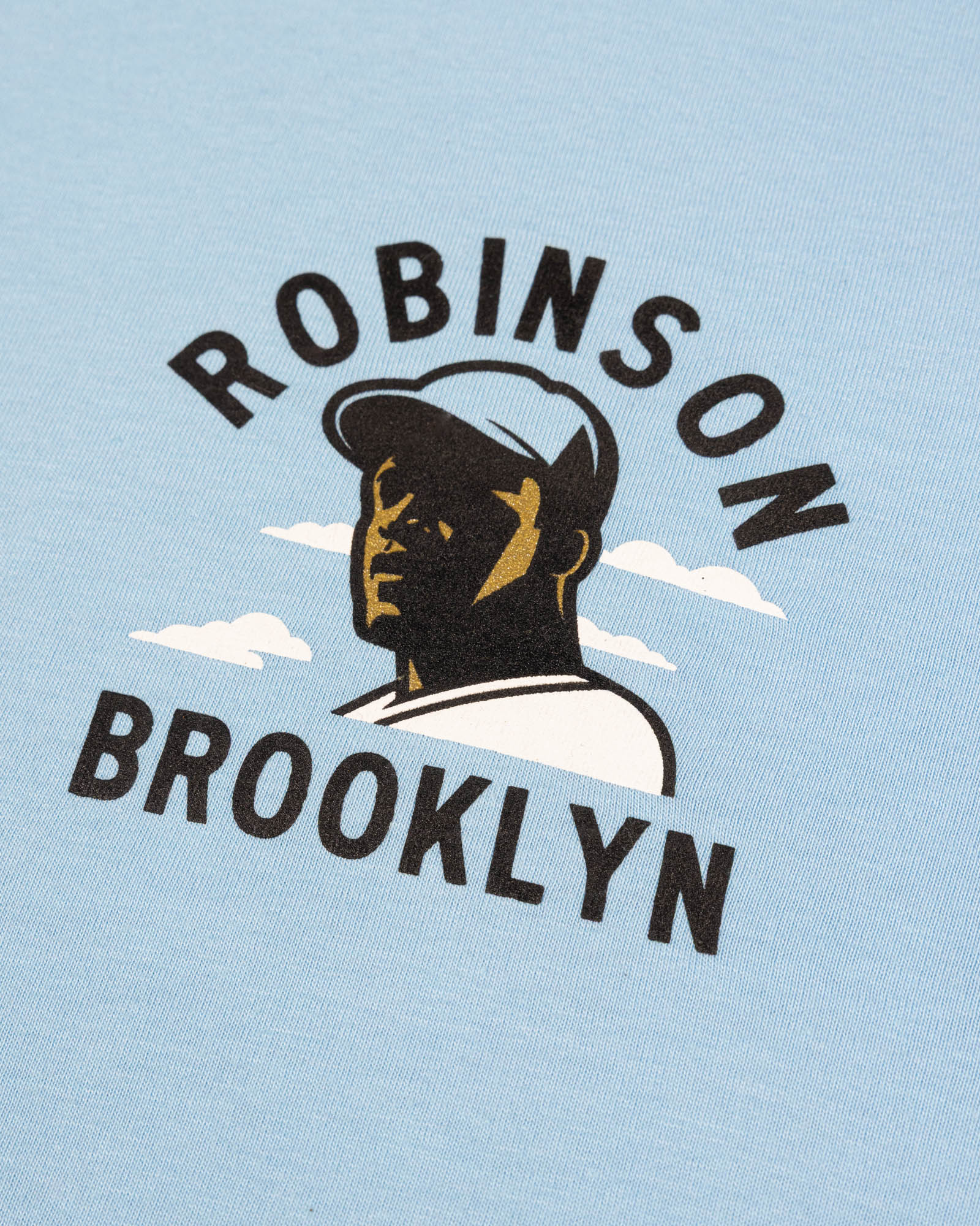 Jackie Robinson Front Page T-Shirt (Light Blue) - Youth