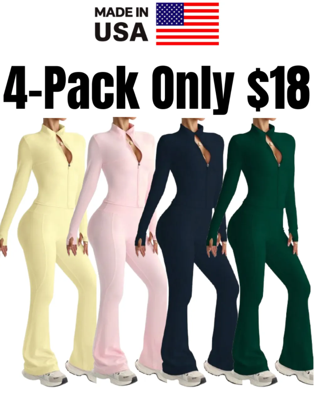 Women's Street Style 2-Piece Bodycon Activewear Set