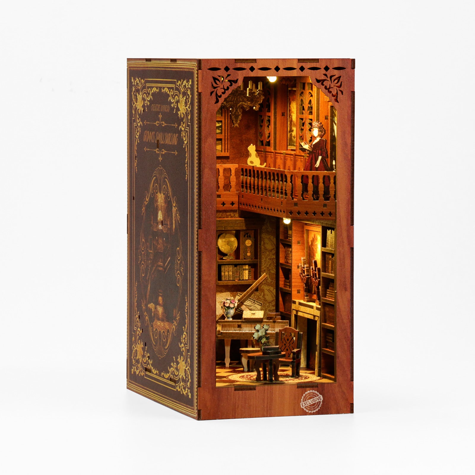 Grimm's Small Building - DIY Book Nook Kit,3D Wooden Puzzle