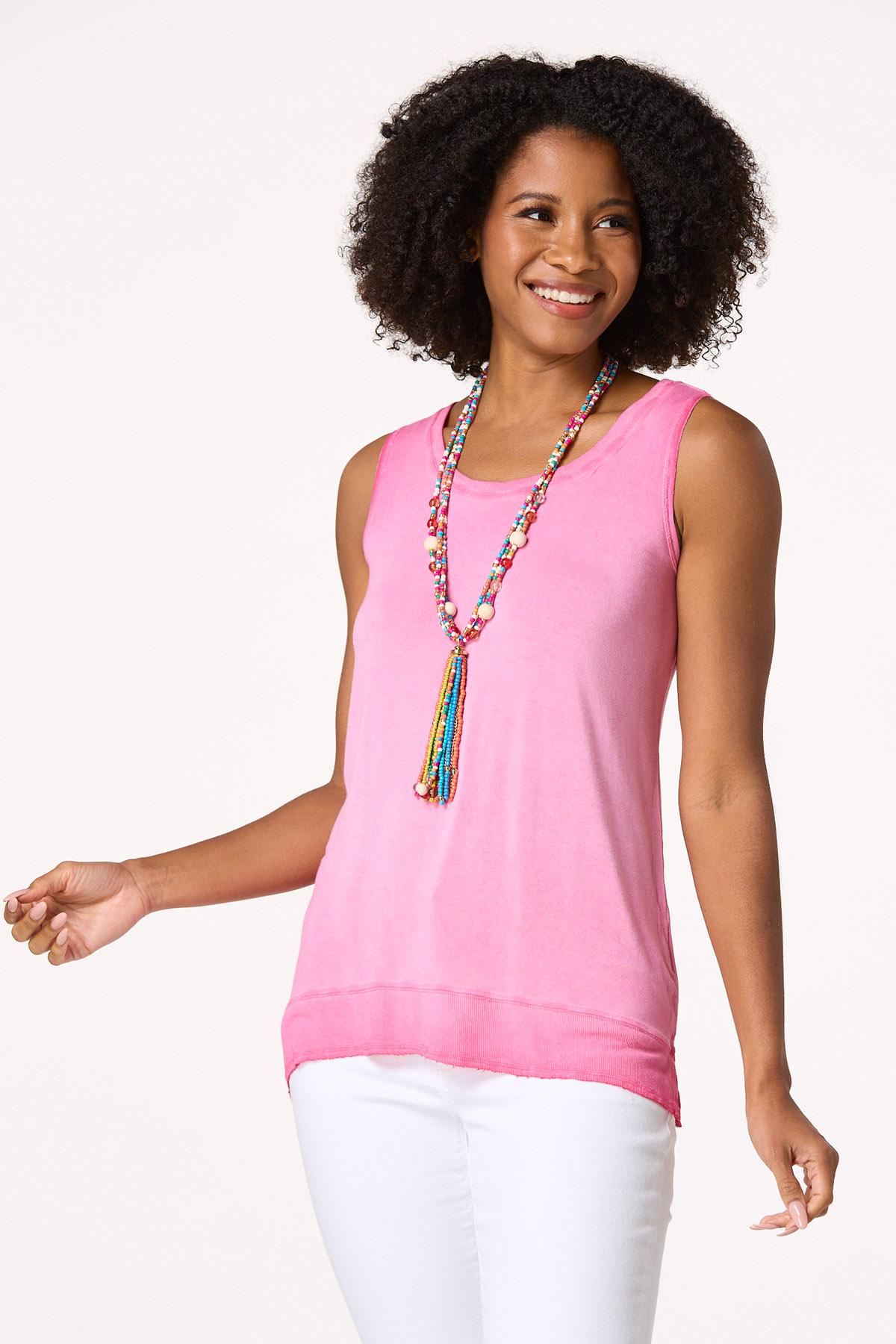 Berry Ribbed Hem Tunic