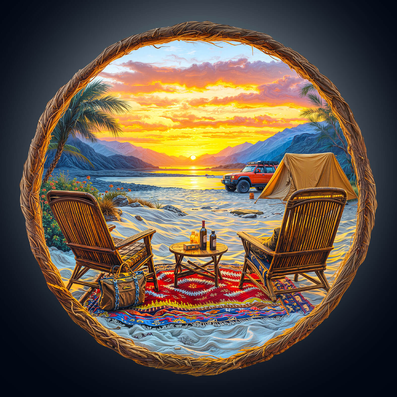 Desert Travel Wooden Jigsaw Puzzle