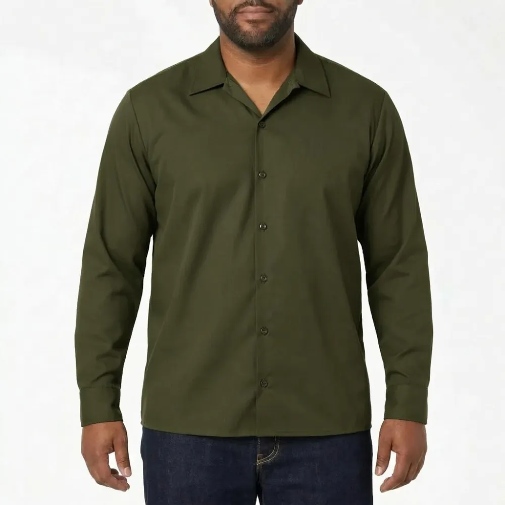 2026👍Work  Shirt 1574 Men's Long Sleeve Button Up Multiple Colors Available
