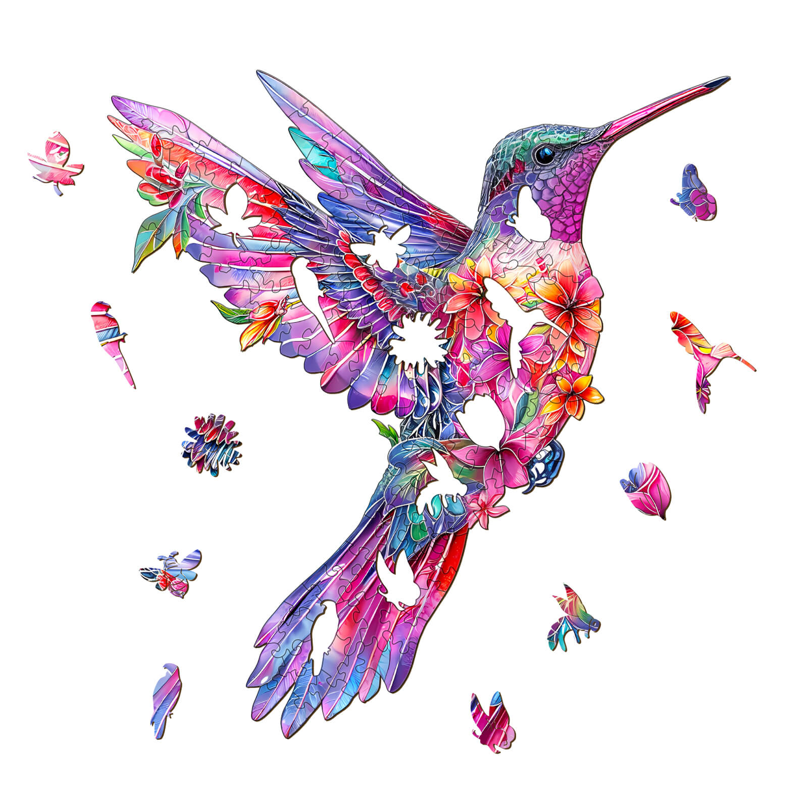 Hummingbird-3 Wooden Jigsaw Puzzle