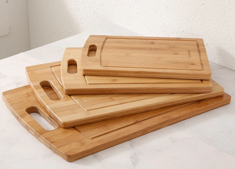 Bamboo Cutting Boards-With Handle-Varous Sizes