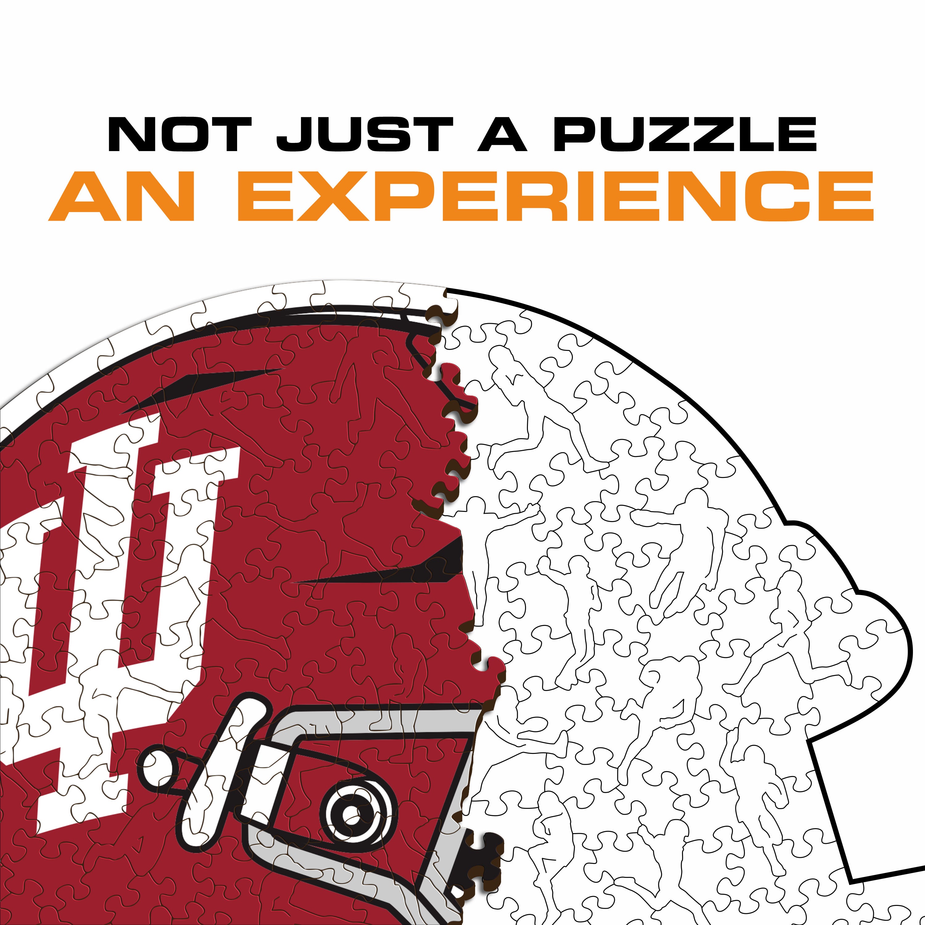 Indiana University Helmet - Wooden Puzzle