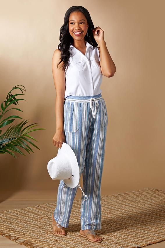Stripe Linen Pants