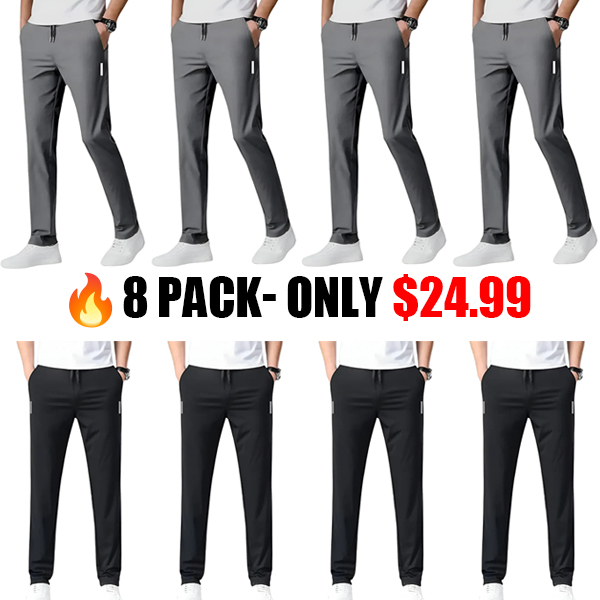 Buy1 Get 1 Free PREMIUM MEN'S LYCRA PANTS(Black & Gray)