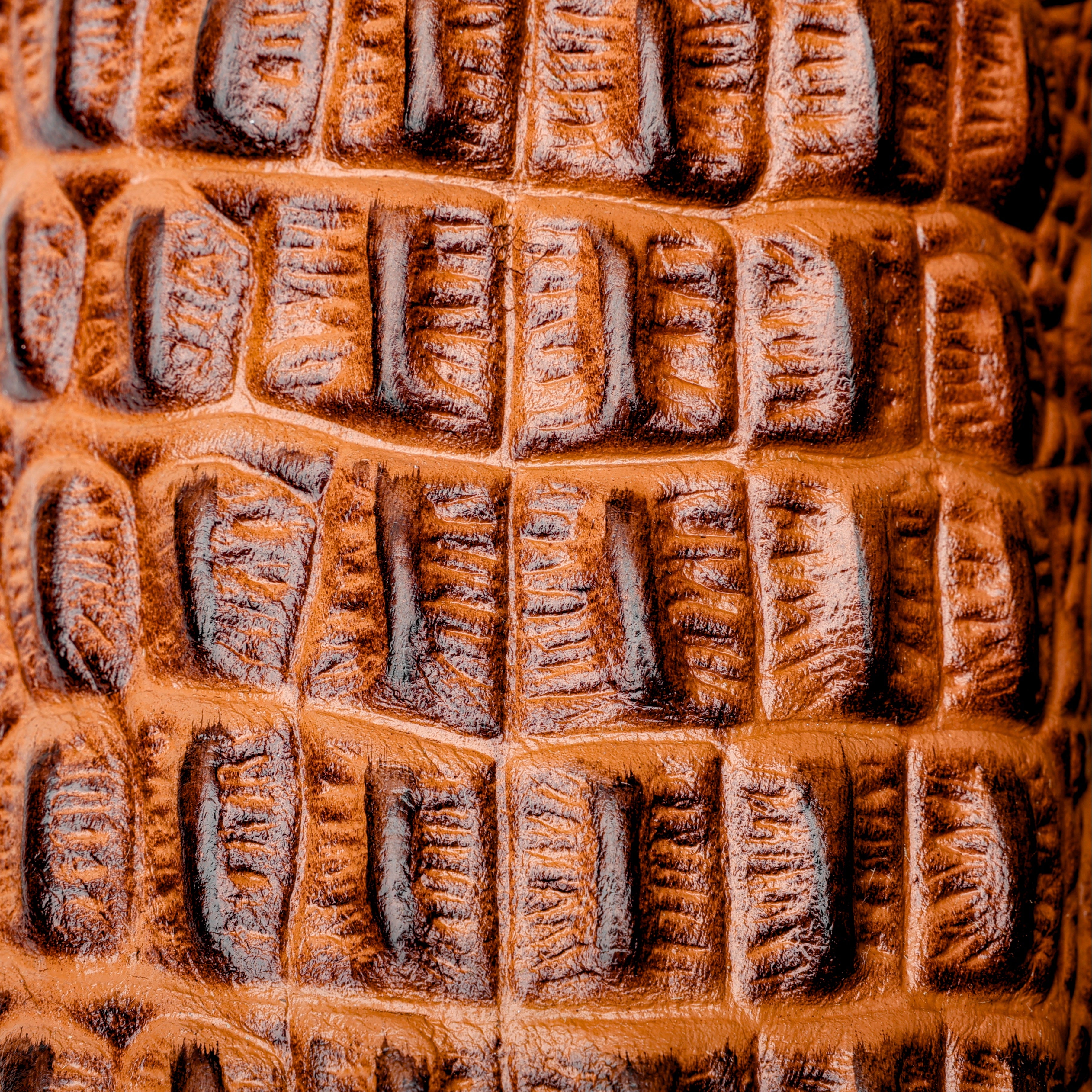 Tan Caiman Hornback Leather Boots With 3D Lightweight Sole - Composite Toe