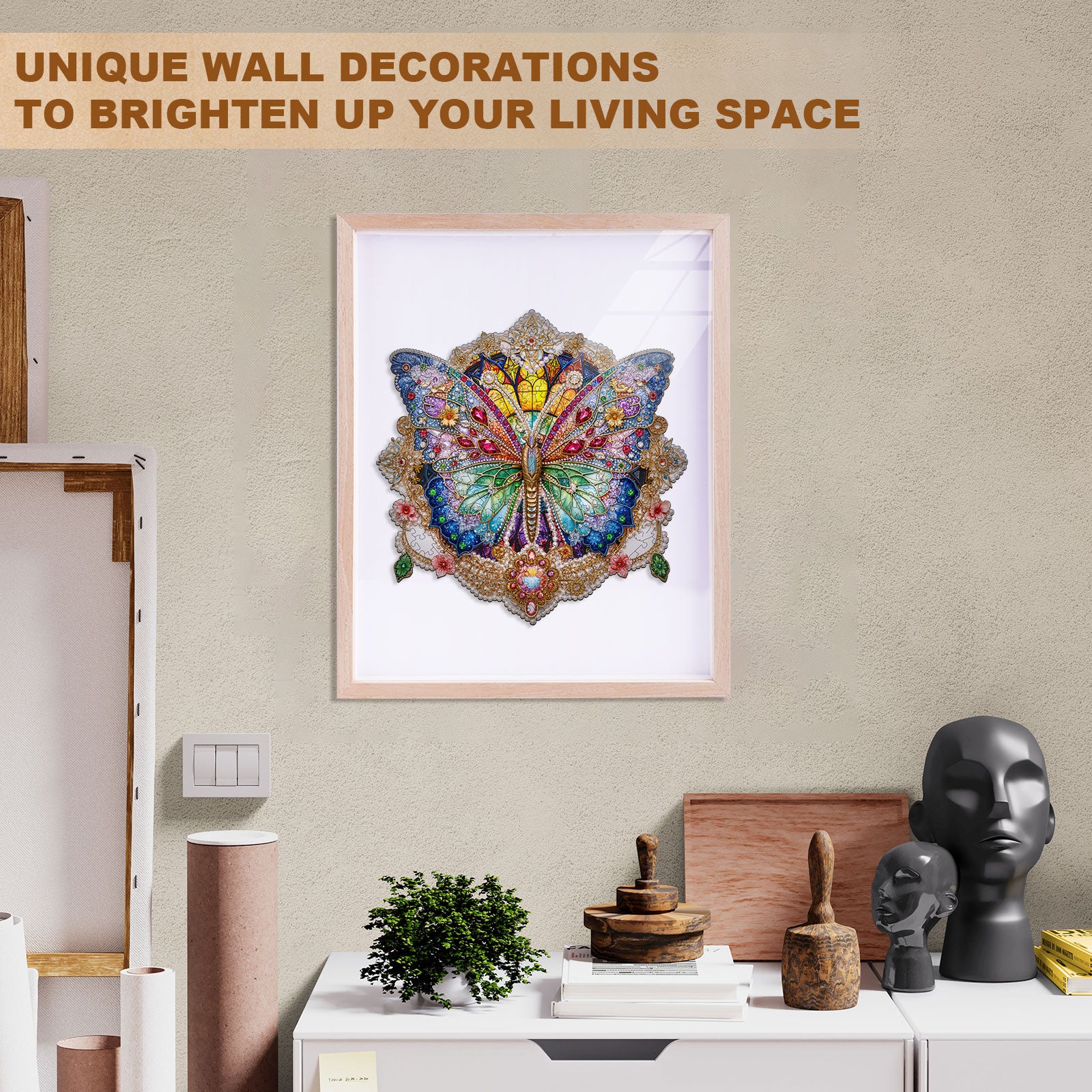 Gem Butterfly Wooden Jigsaw Puzzle