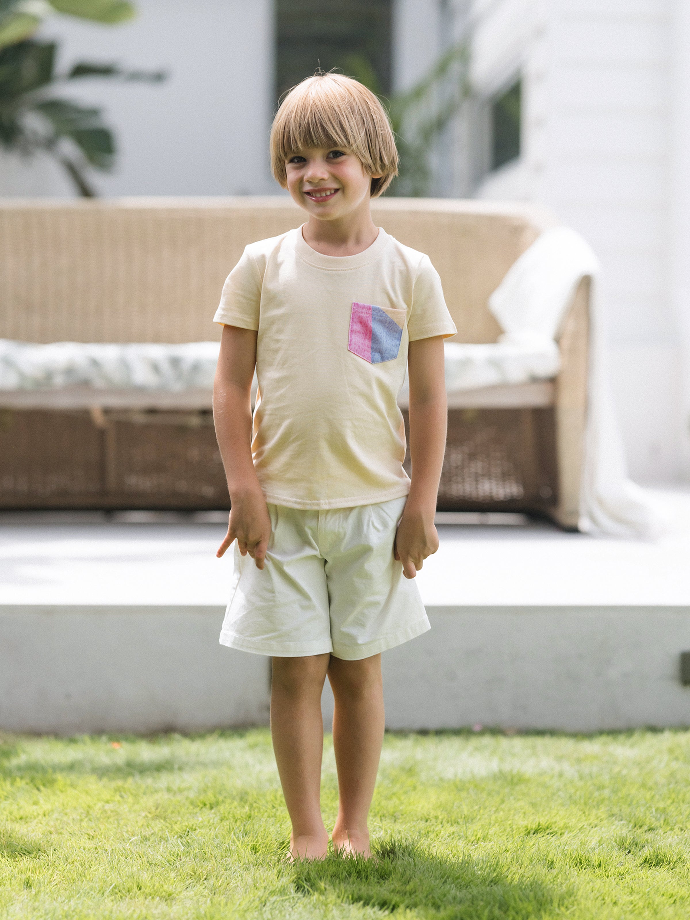 Family Matching Outfits Set Colorblock Sleeveless Strappy Dress or Short-sleeve T-shirt Multi-color