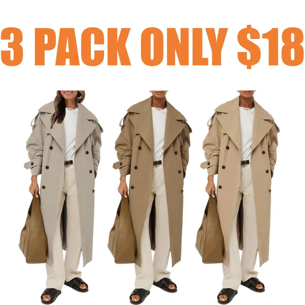 Women’s Oversized Long Trench Coat