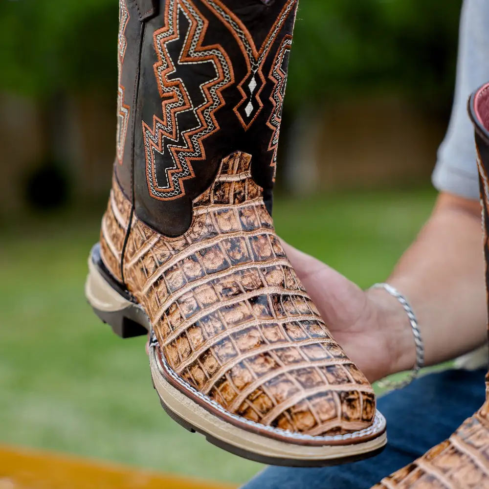 Orix Caiman Belly Leather Boots With 3D Lightweight Sole - Composite Toe