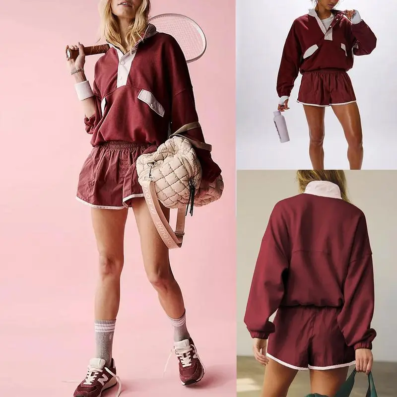 Women's Two Piece Short Sets Summer Lounge Sweatsuits(Just $3 a set!)