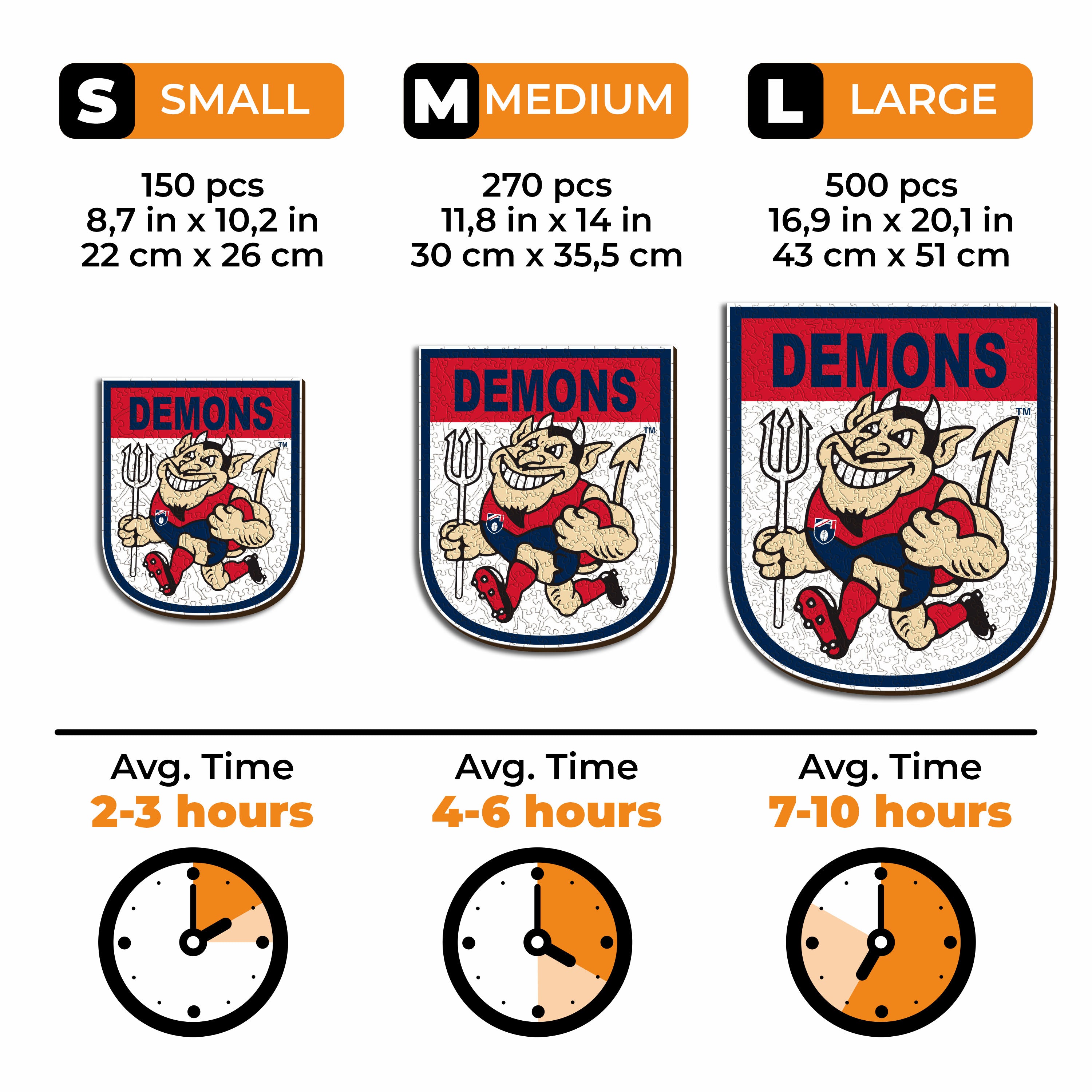 Melbourne FC Retro Mascot - Wooden Puzzle