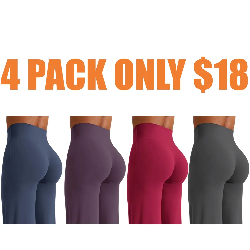 No Front Seam High Waist Straight Leg Gym Yoga Pants