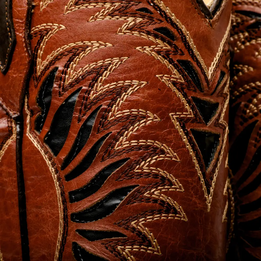 Mocha Brown Basketweave Boots