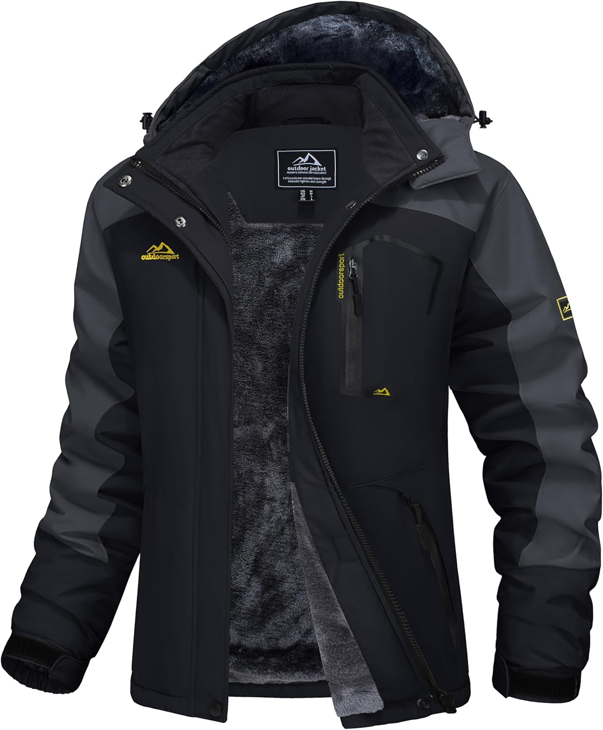 Ski Jacket Waterproof Insulated Snow Coat with Hood
