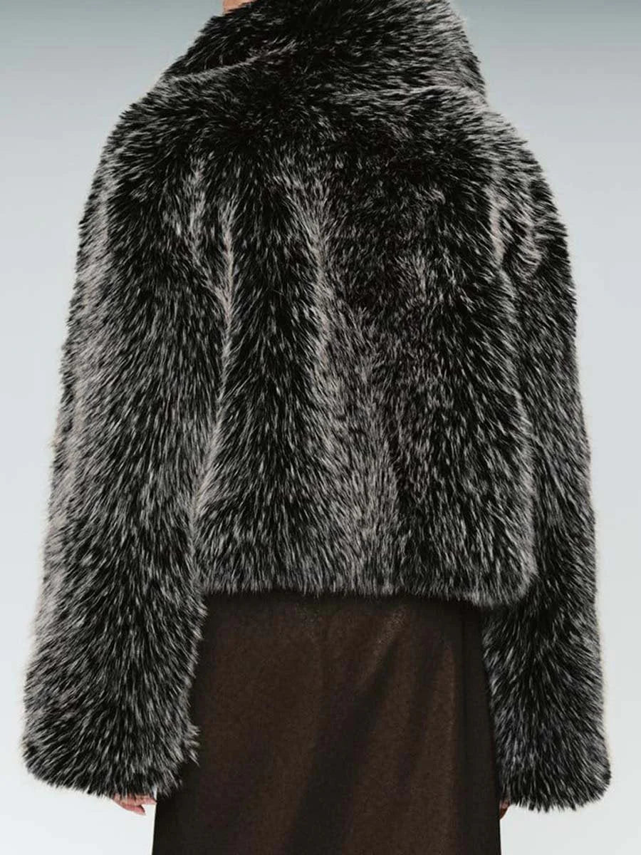 Women's Faux Fur Cropped Jacket