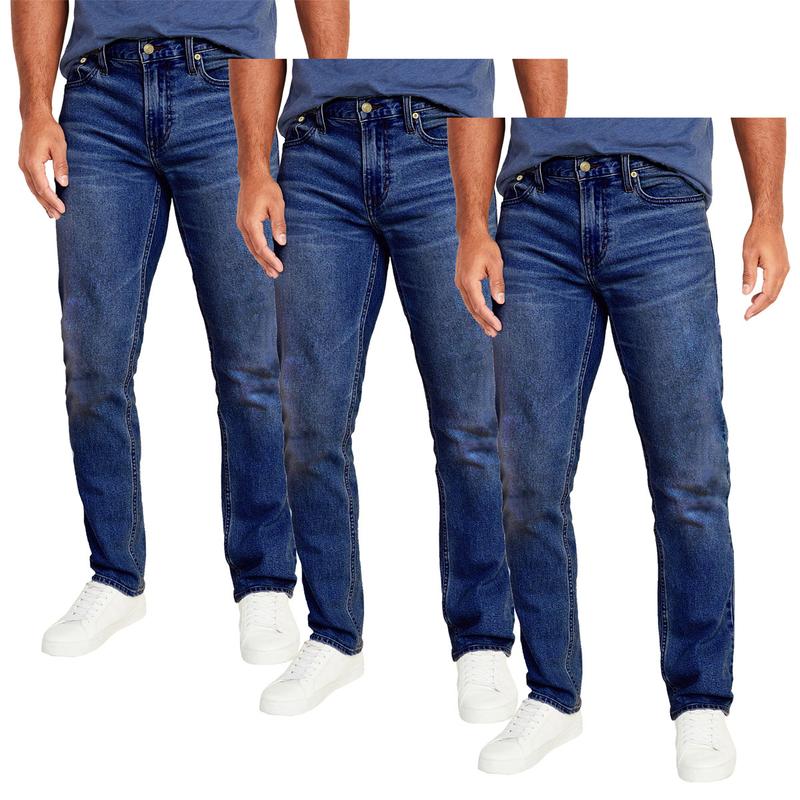 Men’s Slim Straight Flex Stretch Jeans — Everyday Comfort Denim